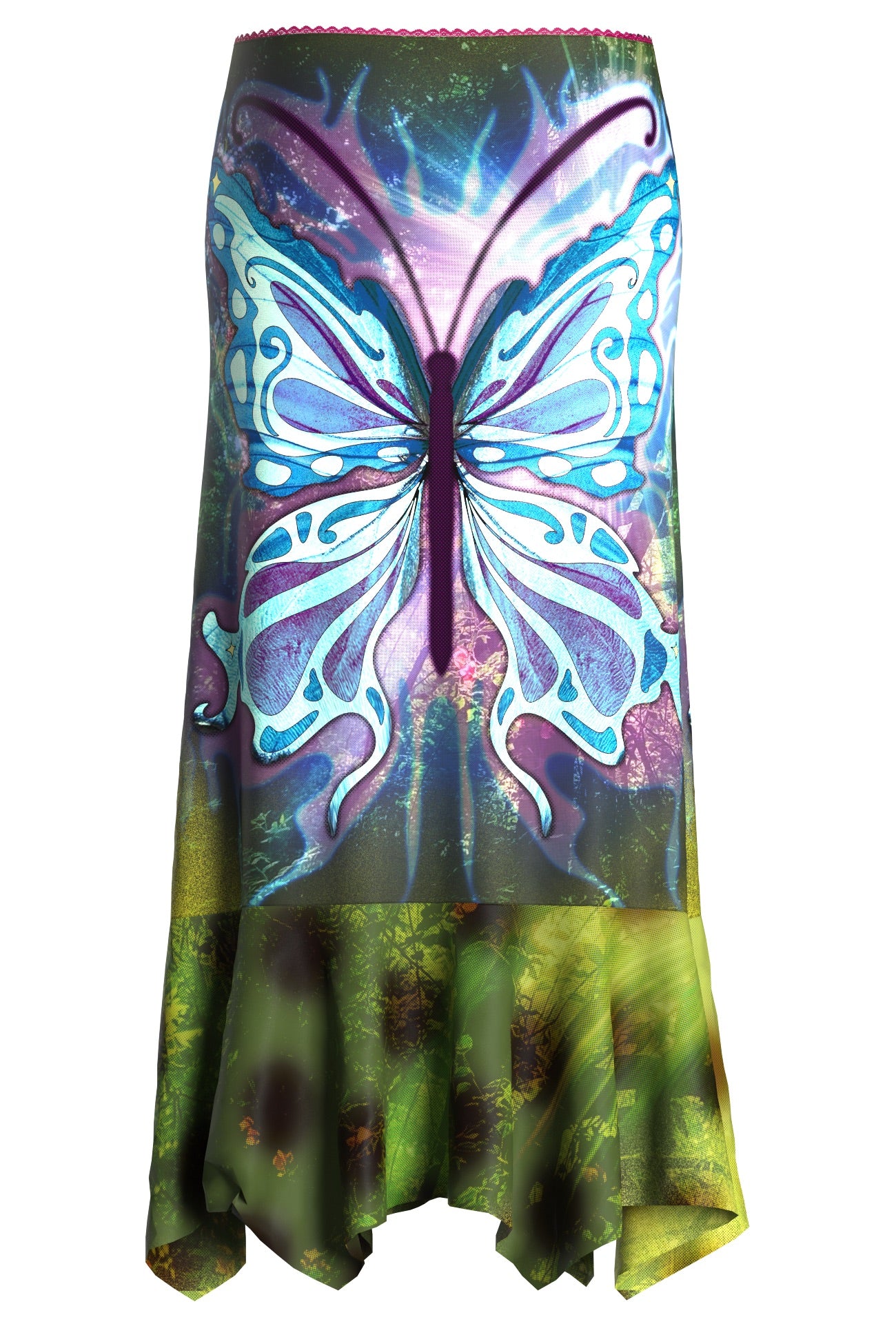 The Cosmic Butterfly Maxi Skirt