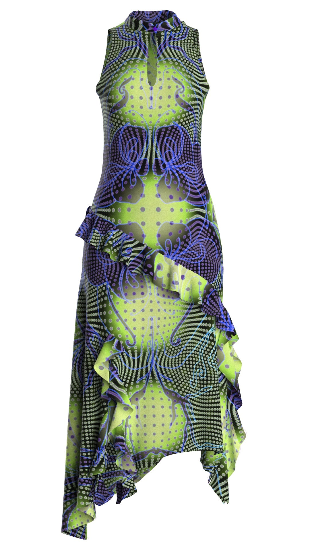 Acid flower dress