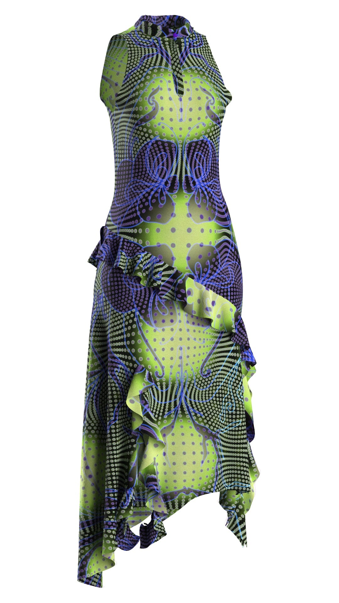 Acid flower dress