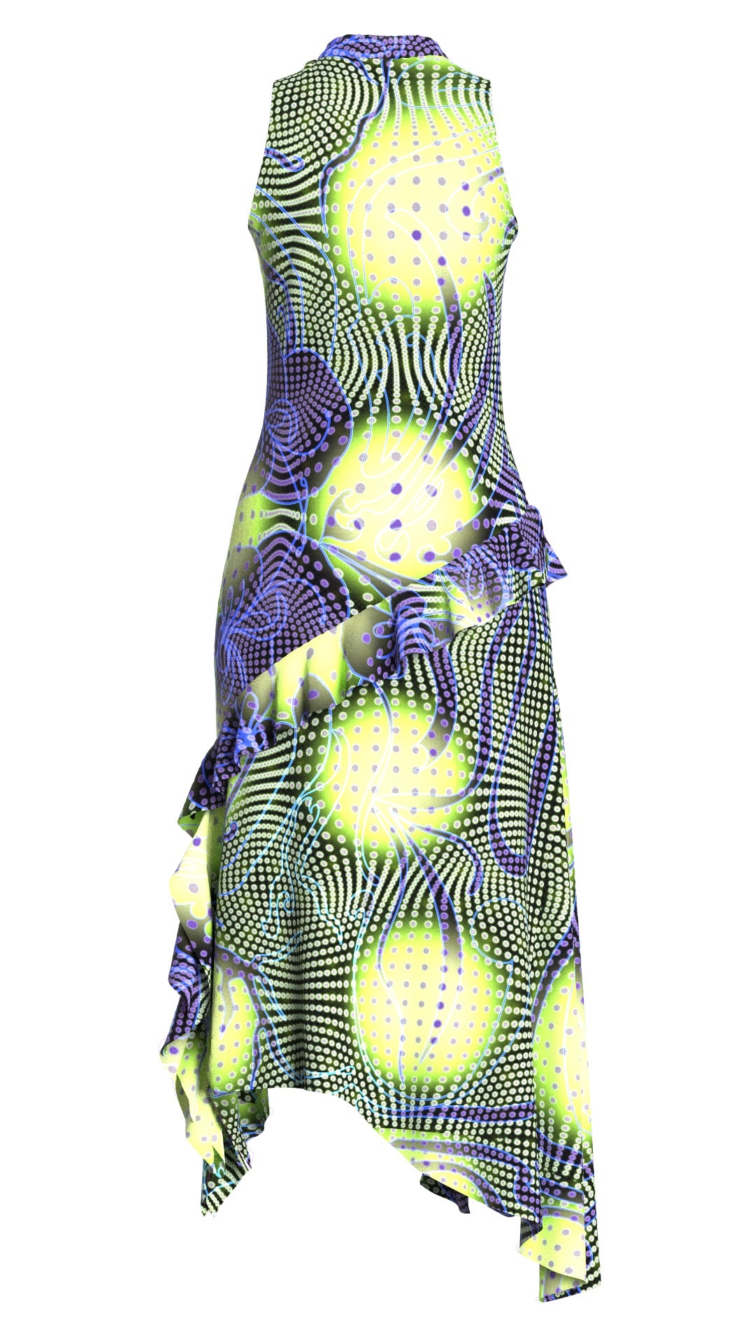 Acid flower dress