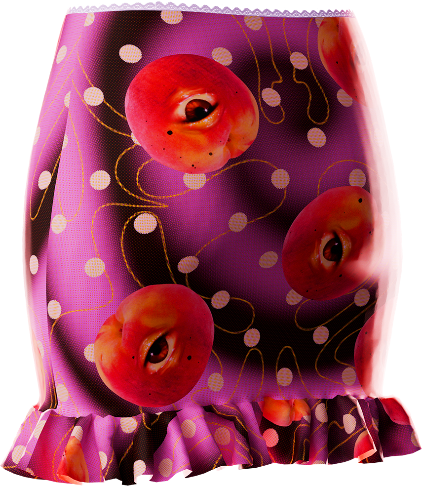 Mini Skirt Peachy Eyes