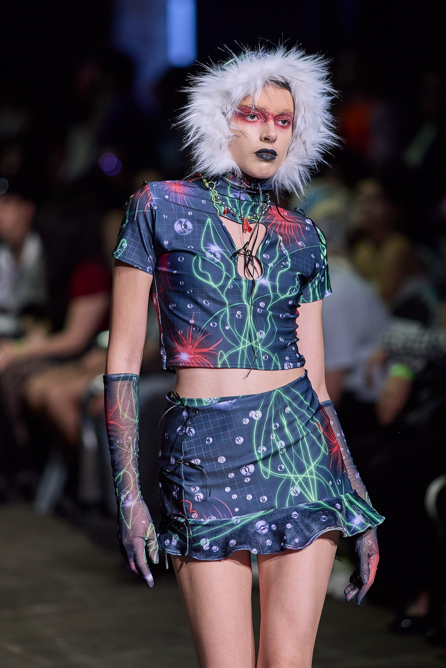 Falda Burbuja Obsidiana