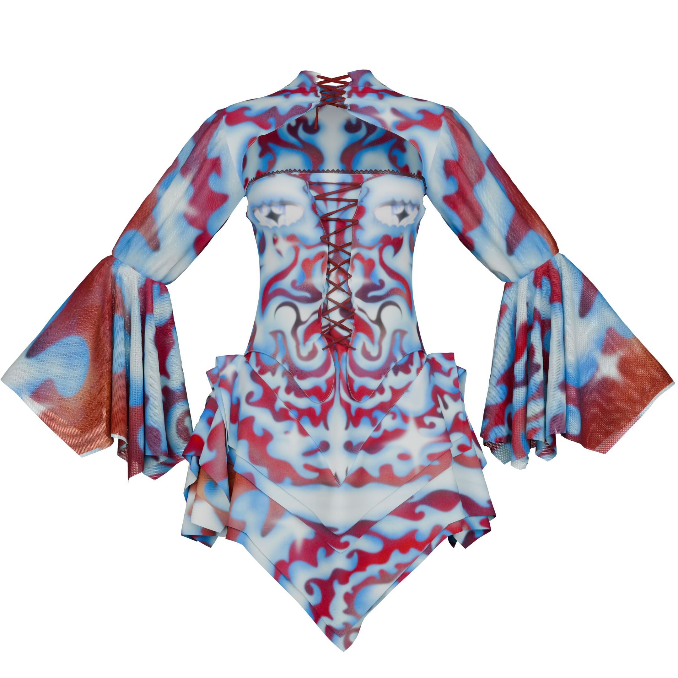 The Celestial Flame Dress
