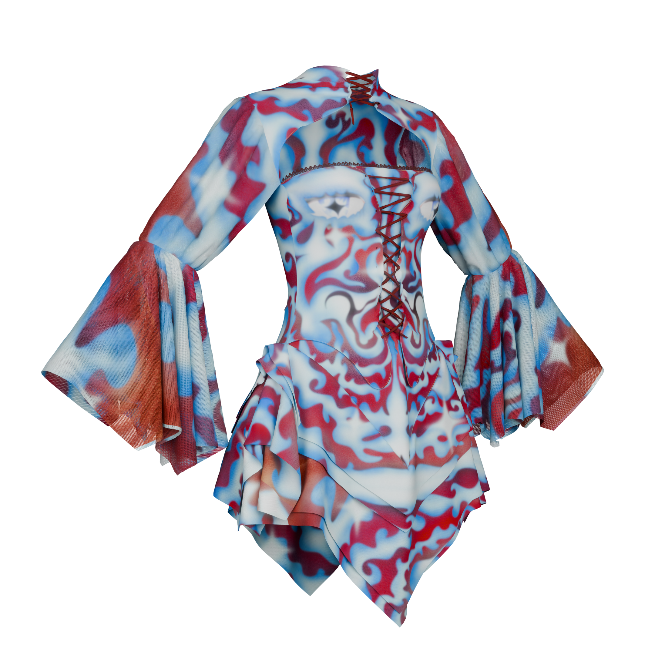 The Celestial Flame Dress