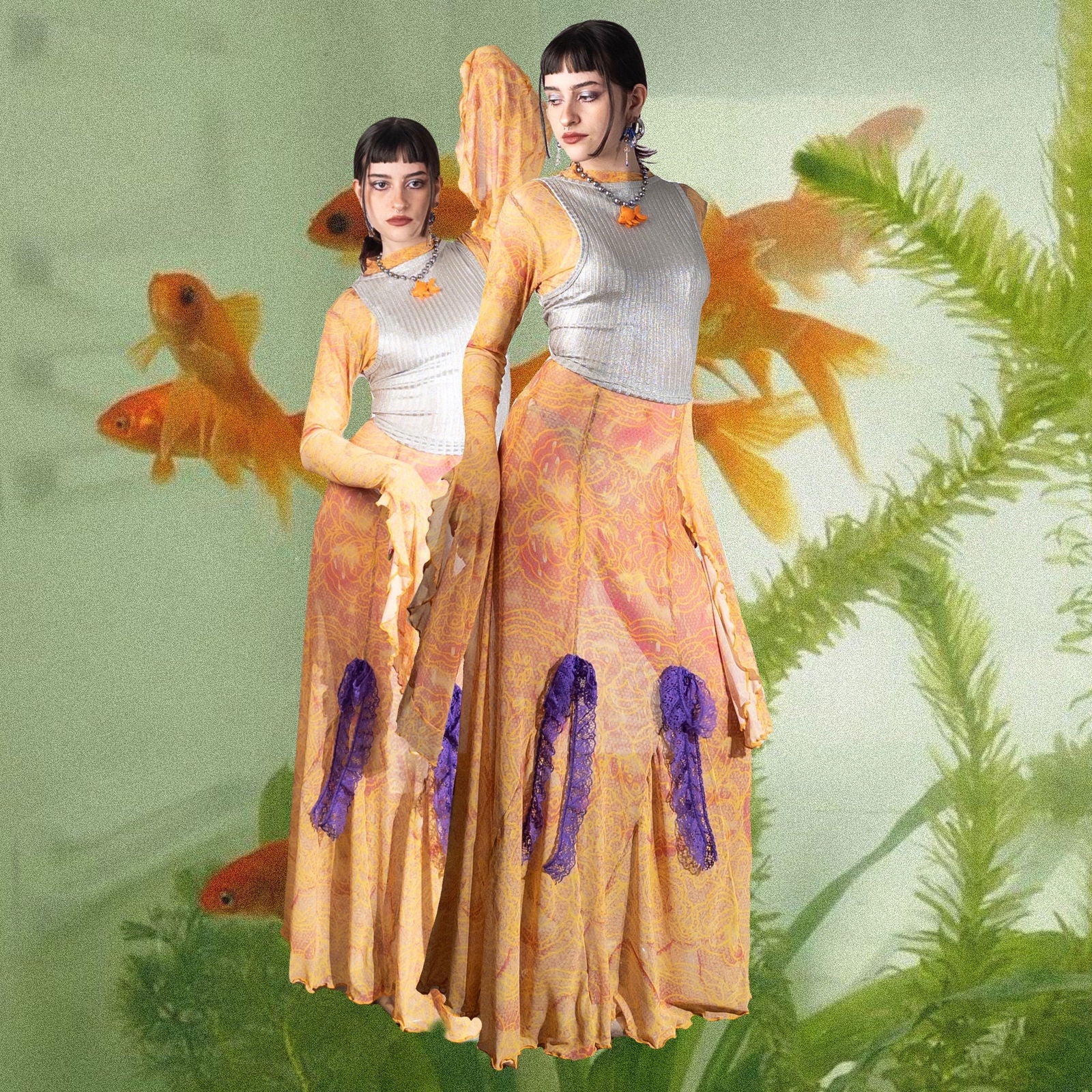 Vestido Petalos Mojados - Cosmic Factory