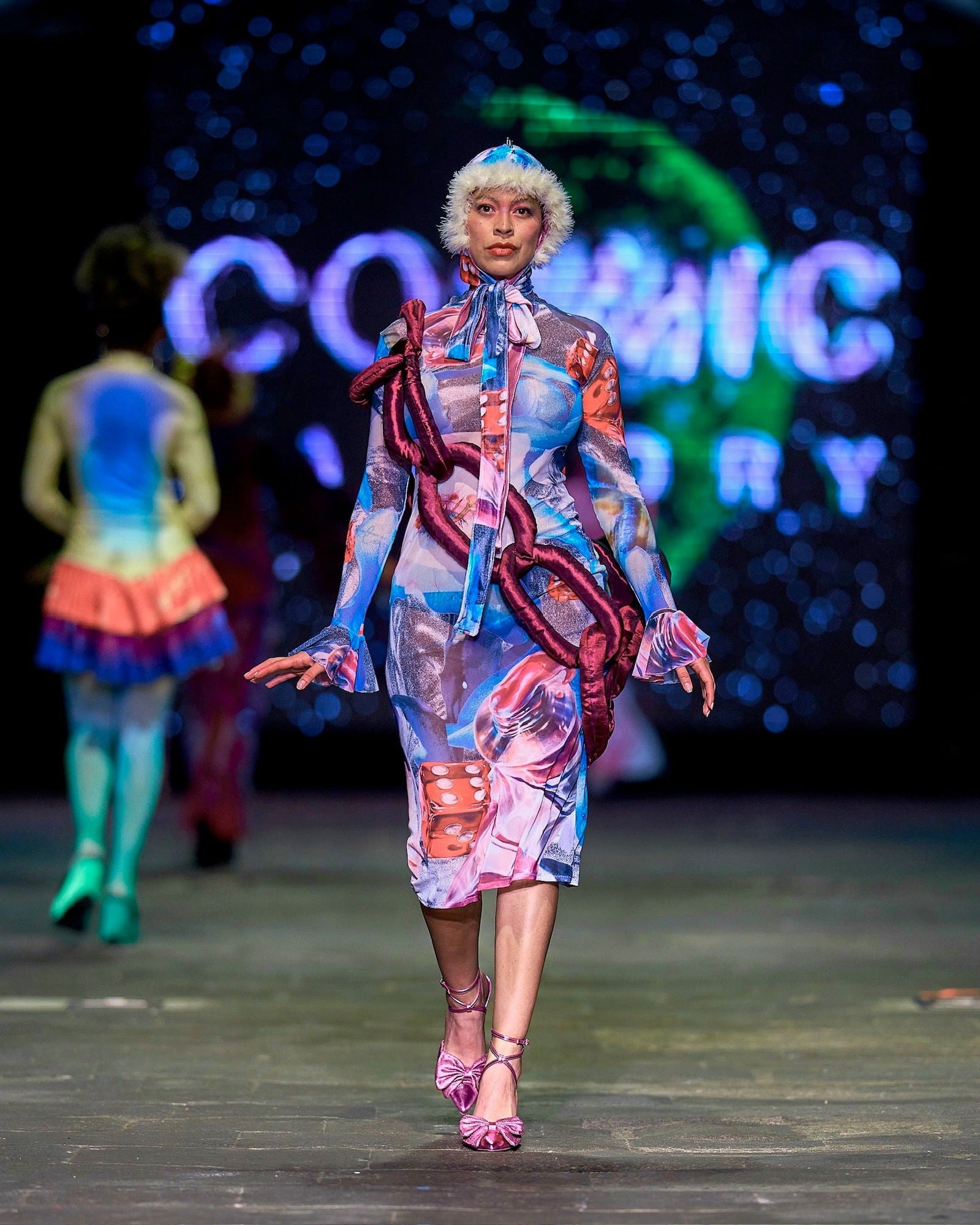 Vestido Un Collage - Cosmic Factory