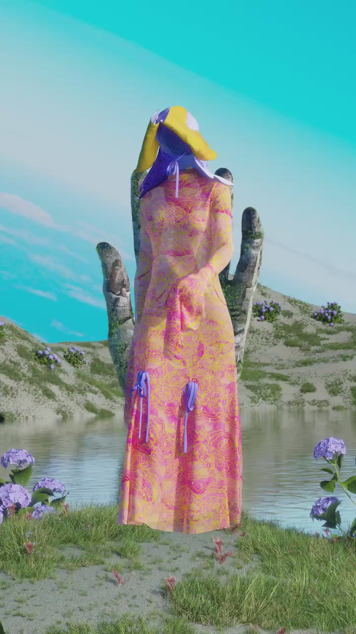 Vestido Petalos Mojados